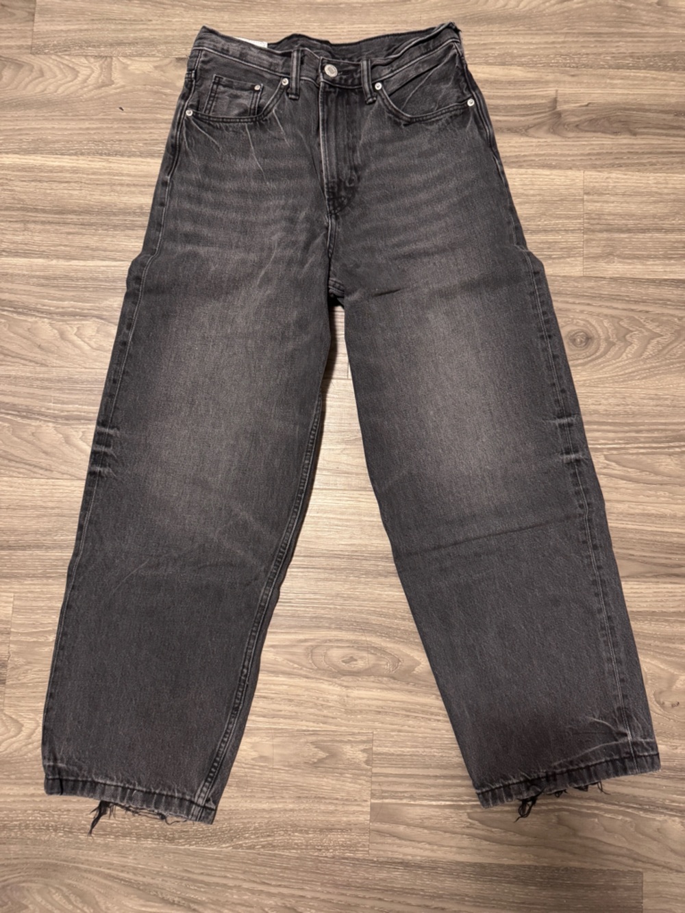 H&M Black Wide Leg Jeans size28